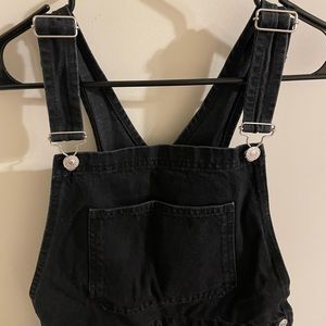 TopShop black overalls size 8